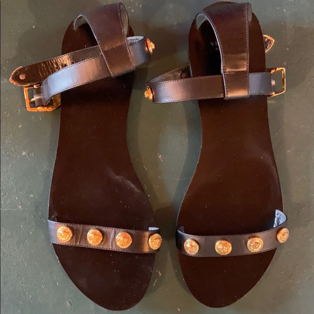 Versace Sandalo Nero/Oro Women’s